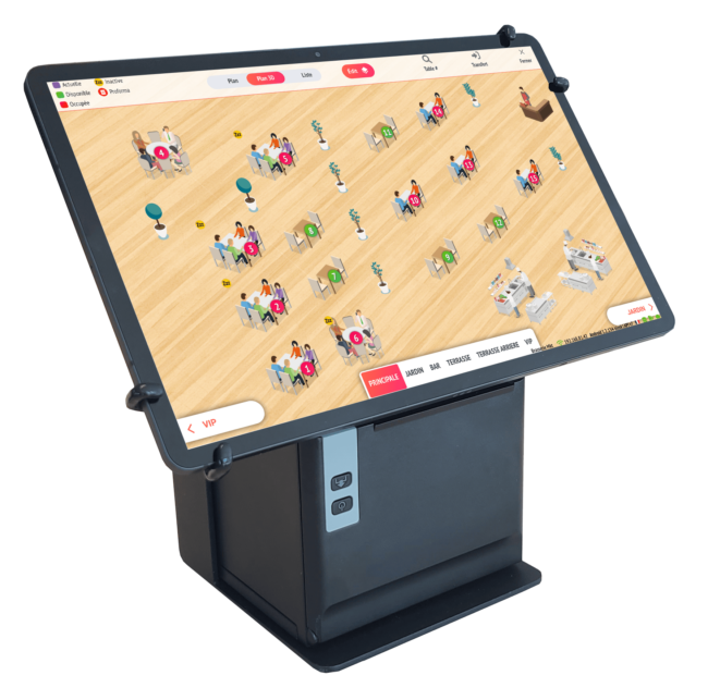 Low-cost cash register system - point of sale system restaurant