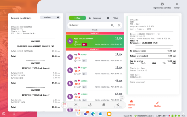 gestion cashless compte client